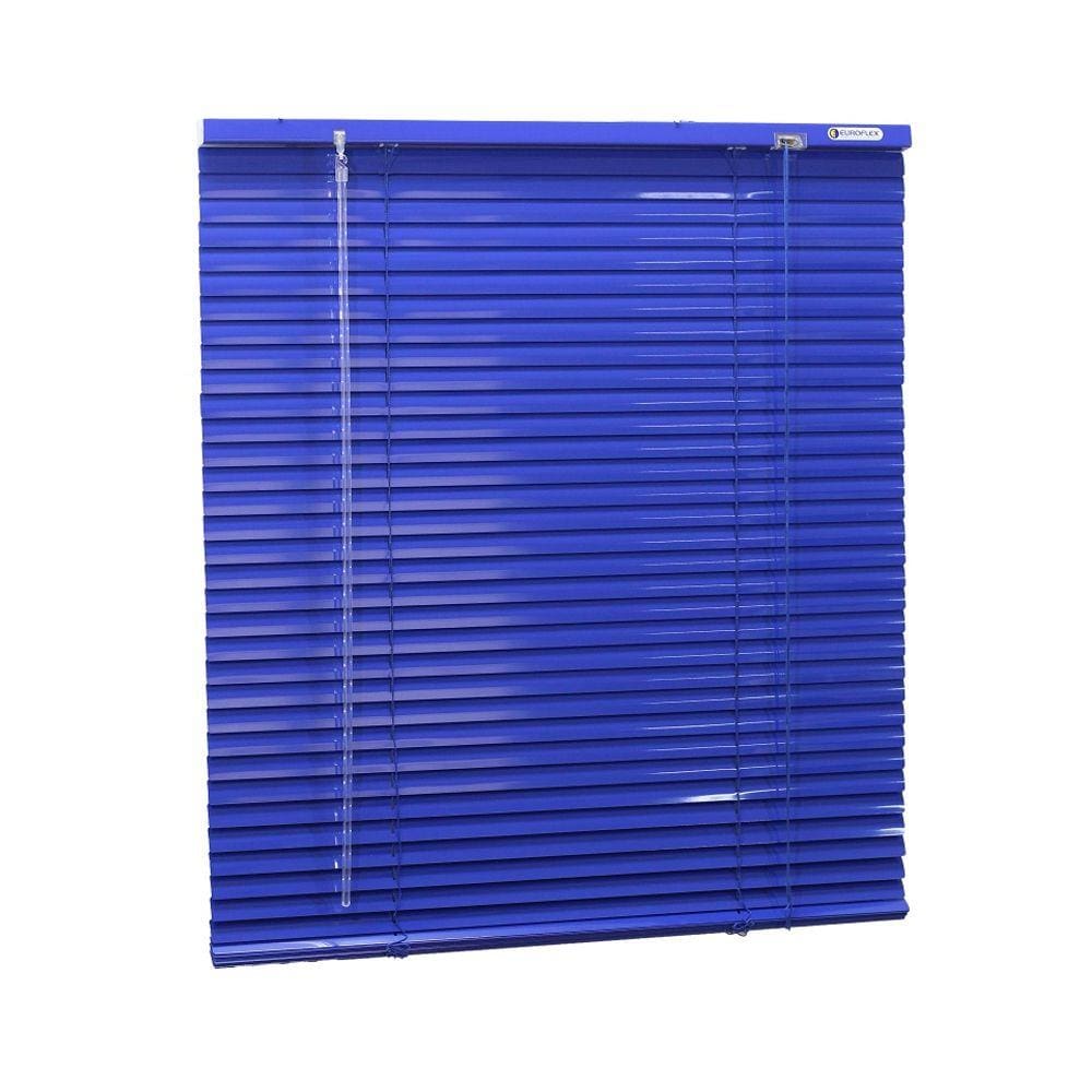 Persiana Horizontal Alumínio Azul (Largura 160 x 160 cm Altura) 25mm - cortina 1,60 x 1,60 m