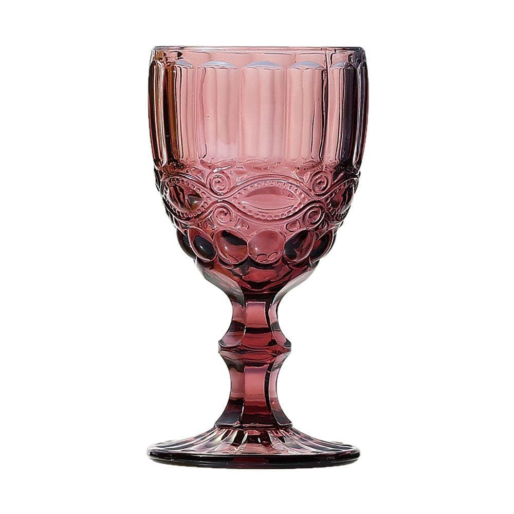 Cj Tacas De Vinho De Vidro Marsala 6 Pcs Desenhada