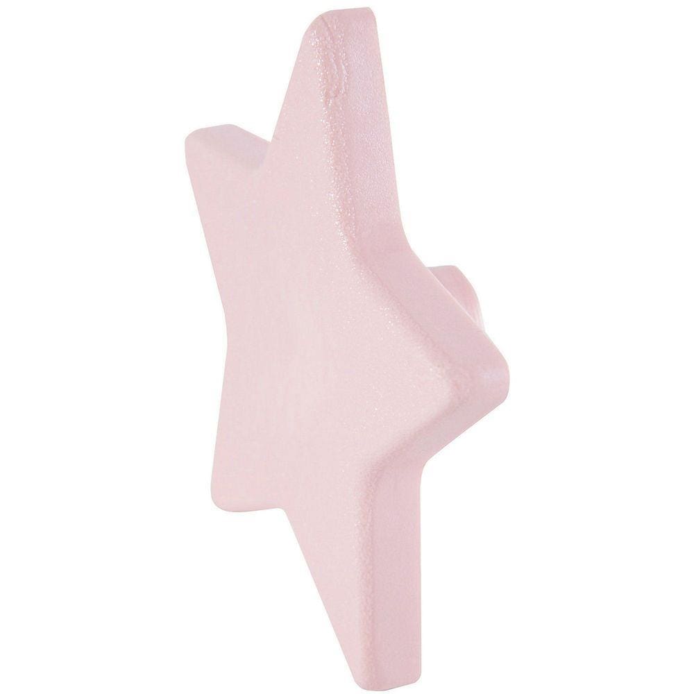 Puxador para Móveis Botão Laca Natural 4cm Rosa Gamet