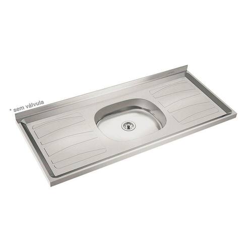 Menor preço em Pia Inox com Cuba N3 120x53cm Prata Duranox