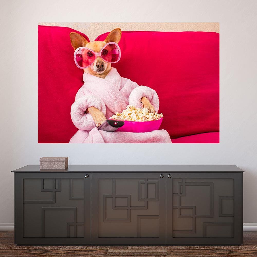 Painel Adesivo de Parede - Cachorro - Pet Shop - 774pnm