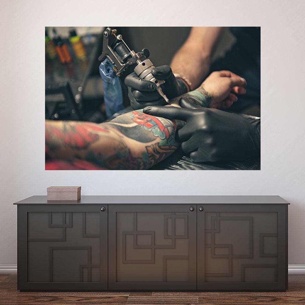 Painel Adesivo de Parede - Tatuagem - 1064pnm