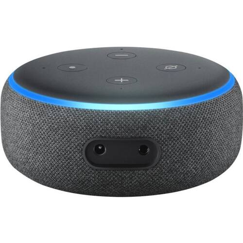 Smart Speaker - Amazon Echo Dot Alexa 3ª Geração Lacrado Preto Menor preço em Smart Speaker - Amazon Echo Dot Alexa 3ª Geração Lacrado Preto