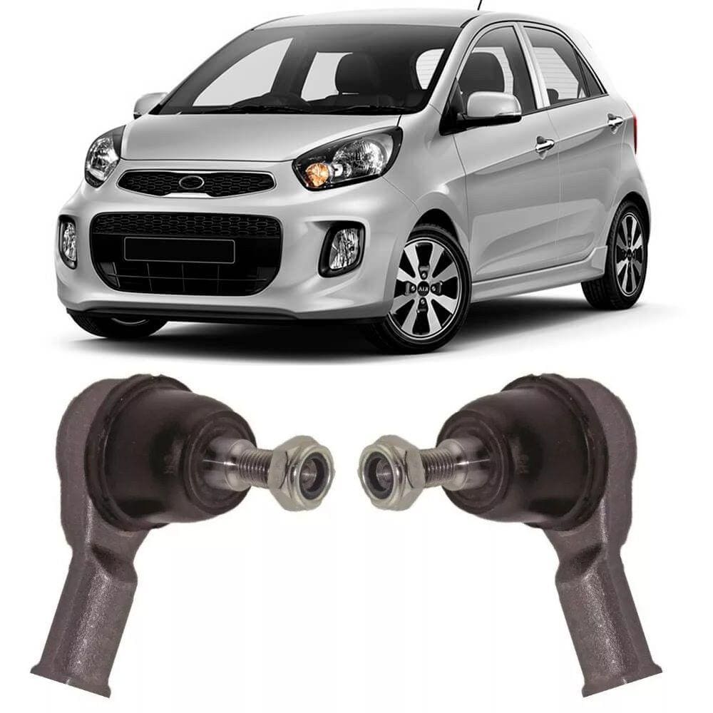 Terminal de Direção Kia Picanto Dianteiro 2004 Até 2011 Flex Automotive - O Par