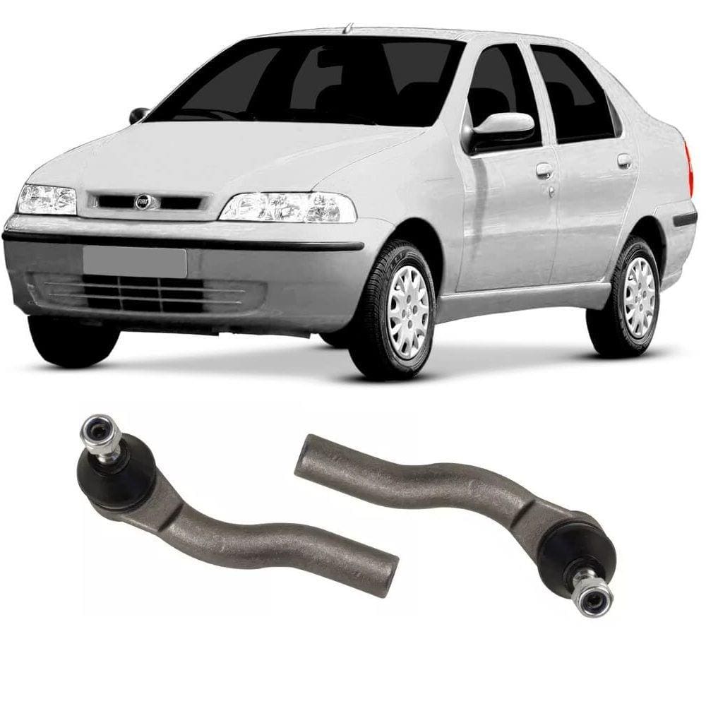 Terminal de Direção Fiat Siena Dianteiro 1998 Até 2012 Flex Automotive O Par