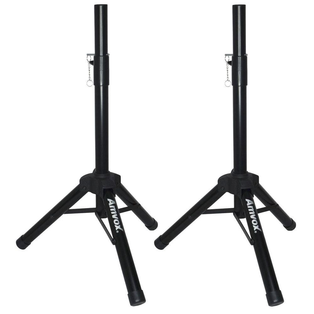 Par Suporte Pedestal Tripé Caixa Som Acústica
