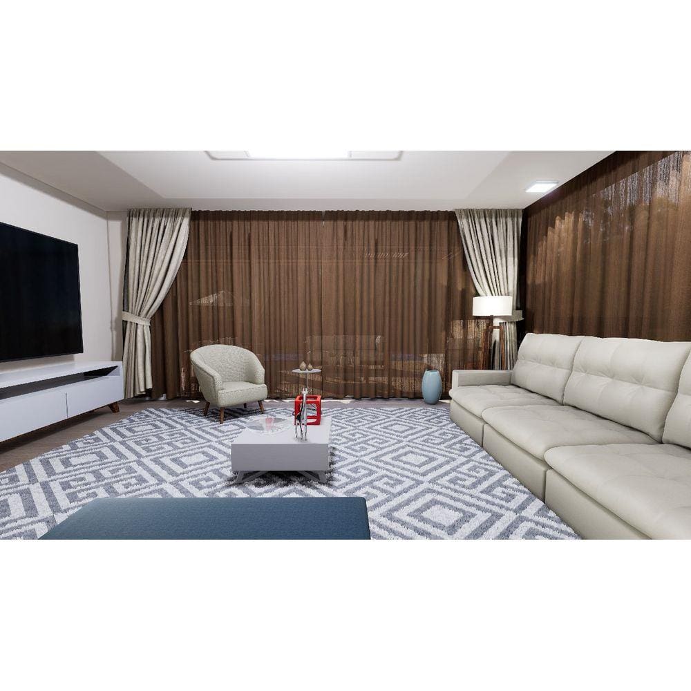 Tecido para Cortina America Chefron liso Marrom - Largura 2,90m AME-117 Wiler-K