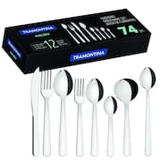 Faqueiro Aço Inox Tramontina Malibu 74 peças