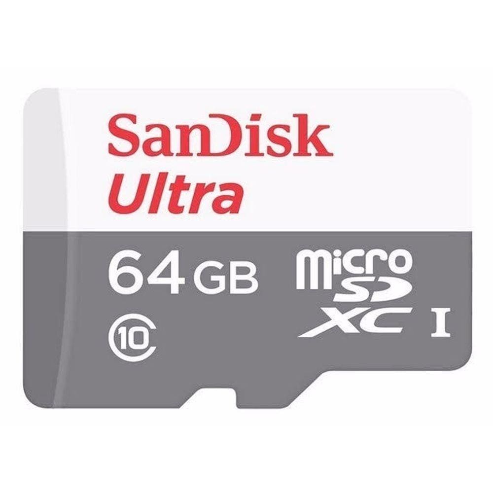 Cartão de Memória 64gb Micro Sd Ultra 80mbs Classe 10 Sandisk