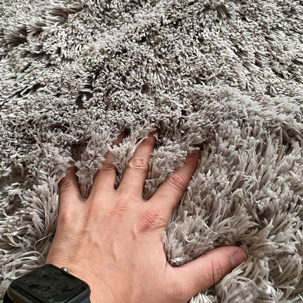 Tapete para Sala e Quarto Felpudo Cronos Casa Dona 200x250 cm Cinza