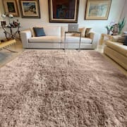 Tapete para Sala e Quarto Felpudo Cronos Casa Dona 150x200 cm Bege