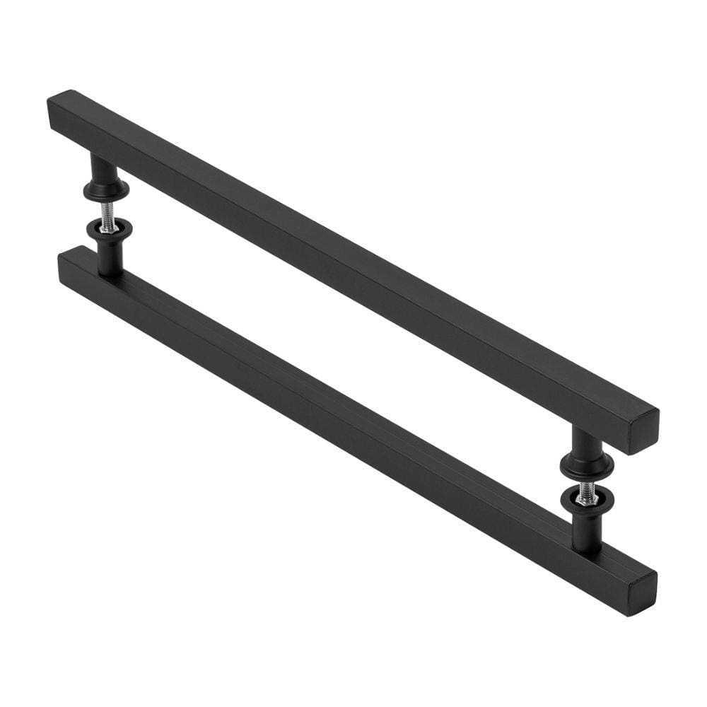 Puxador De Porta Quadrado Preto 60cm