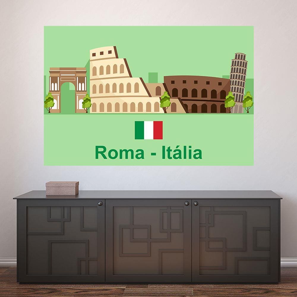 Painel Adesivo de Parede - Roma - Itália - Mundo - 1354pnp