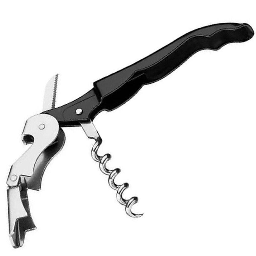 Saca rolha abridor de vinho profissional aço inox