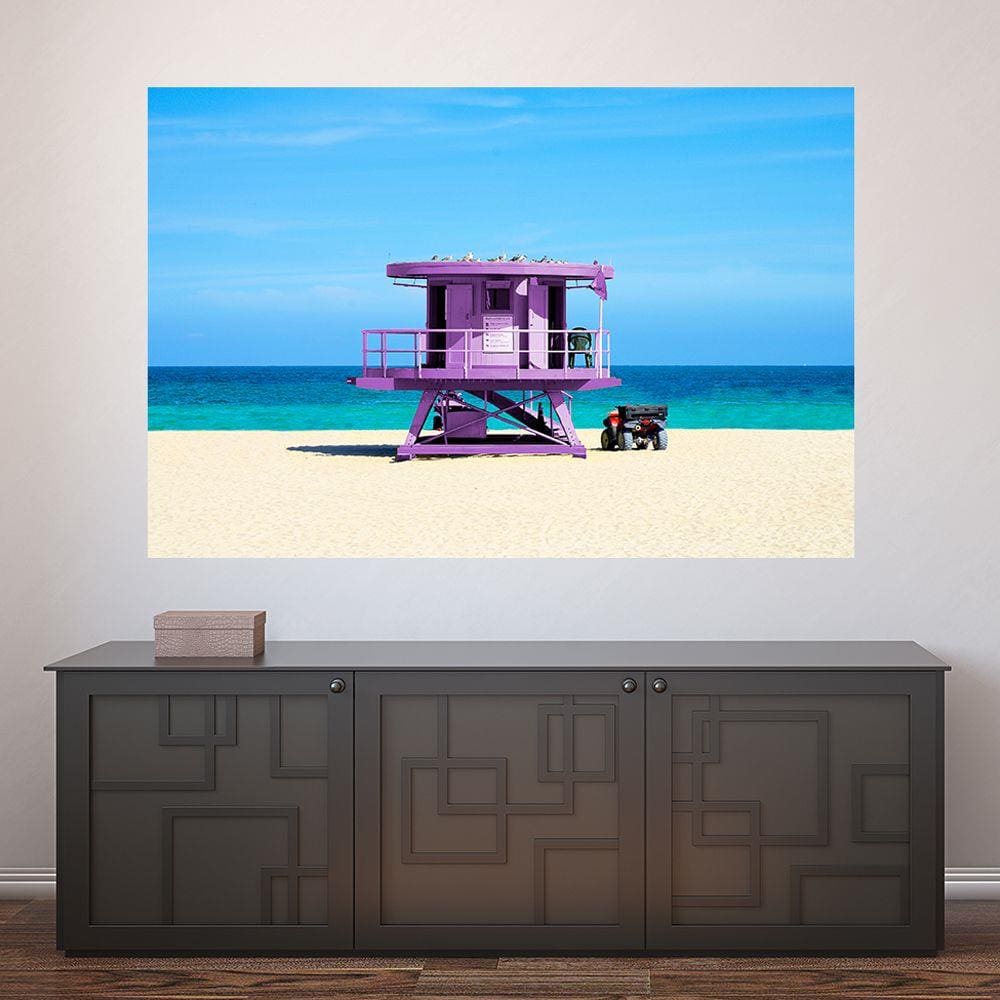 Painel Adesivo de Parede - Praia - Miami - 1084pnp
