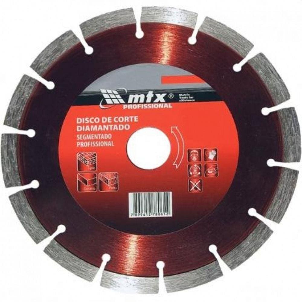 Disco Diamantado 14 Corte Seco Com Anel MTX