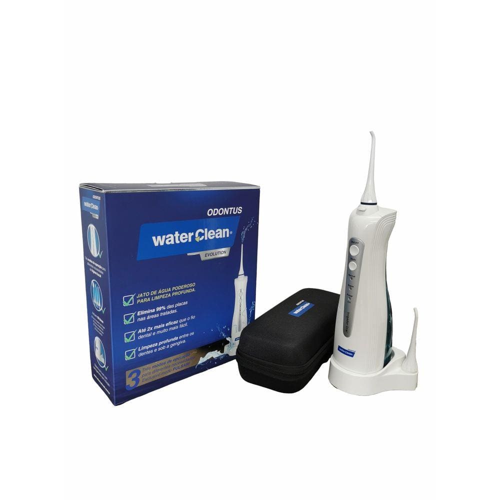 WaterClean Odontus Irrigador Oral com 8 bicos + Case