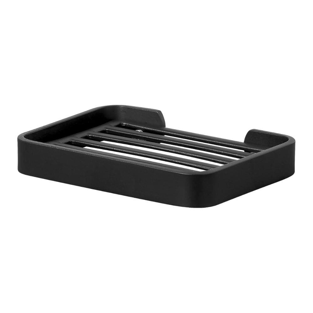 Suporte Porta Sabonete Para Banheiro de Parede Preto Plus