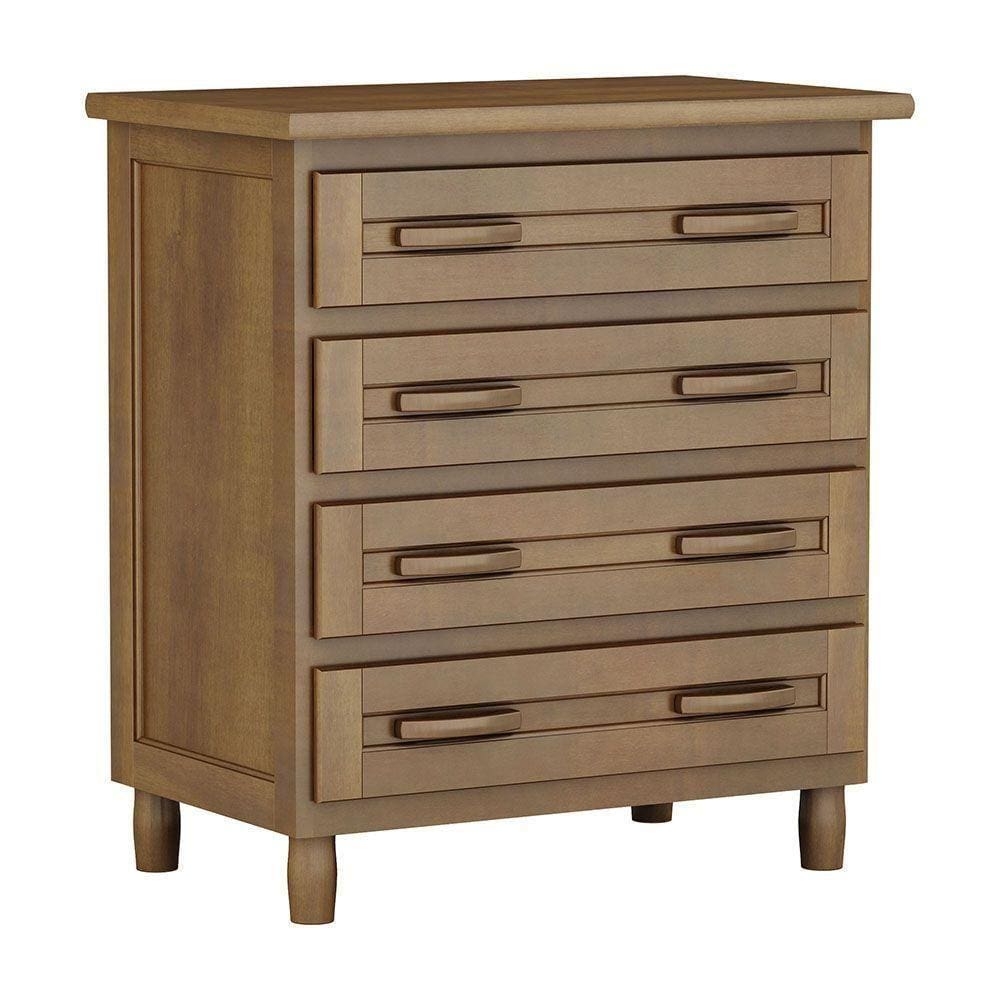 Cômoda 4 Gavetas Imbuia Madeira Maciça Pinus Cavazotto