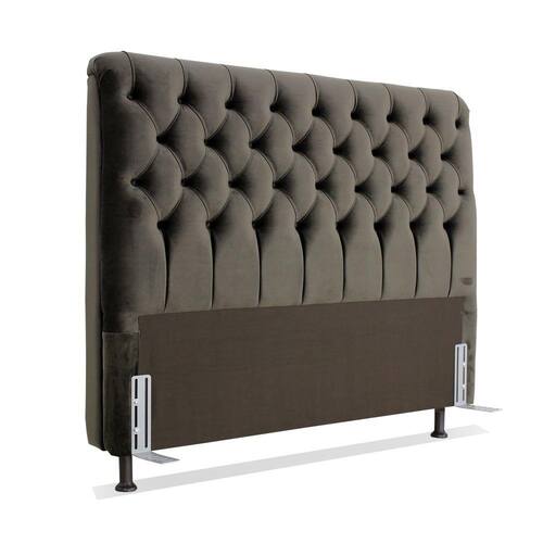 Cabeceira de Cama Box Casal 138cm Larhome Padua Tecido Suede Veludo Marrom escuro brida 209 Menor preço em Cabeceira de Cama Box Casal 138cm Larhome Padua Tecido Suede Veludo Marrom escuro brida 209