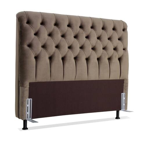 Cabeceira de Cama Box Casal 138cm Larhome Padua Tecido Suede Veludo Marrom 207 Menor preço em Cabeceira de Cama Box Casal 138cm Larhome Padua Tecido Suede Veludo Marrom 207