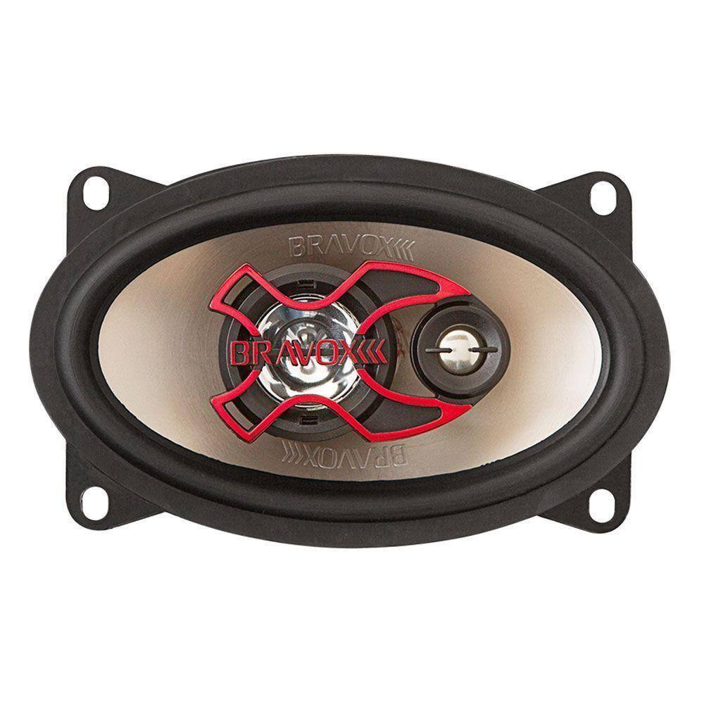 Alto Falante Triaxial 4x6 Polegadas 40W RMS 4R Universal Par Bravox B3X46X