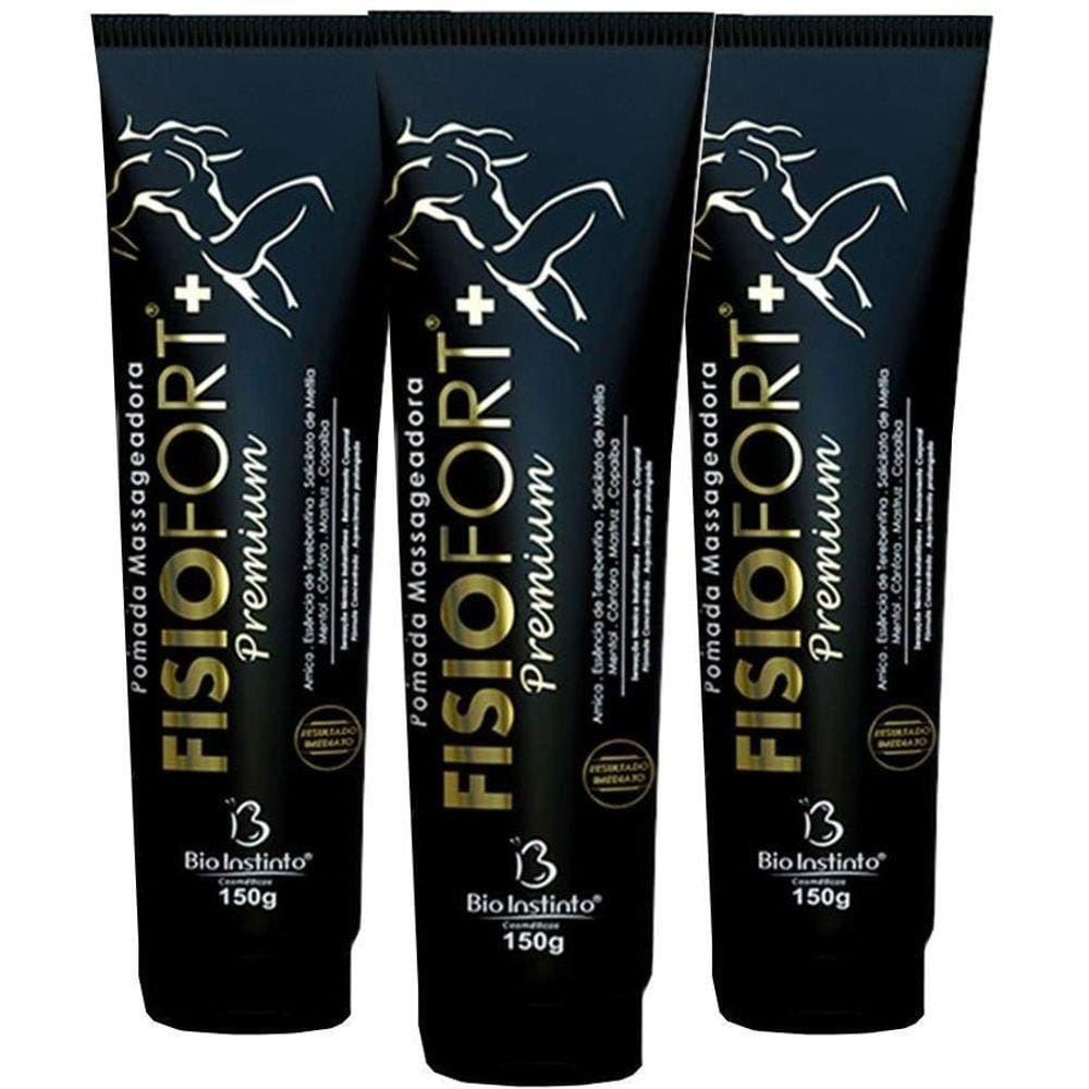Pomada Massageadora Fisiofort Premium 150G 12U Bio Instinto
