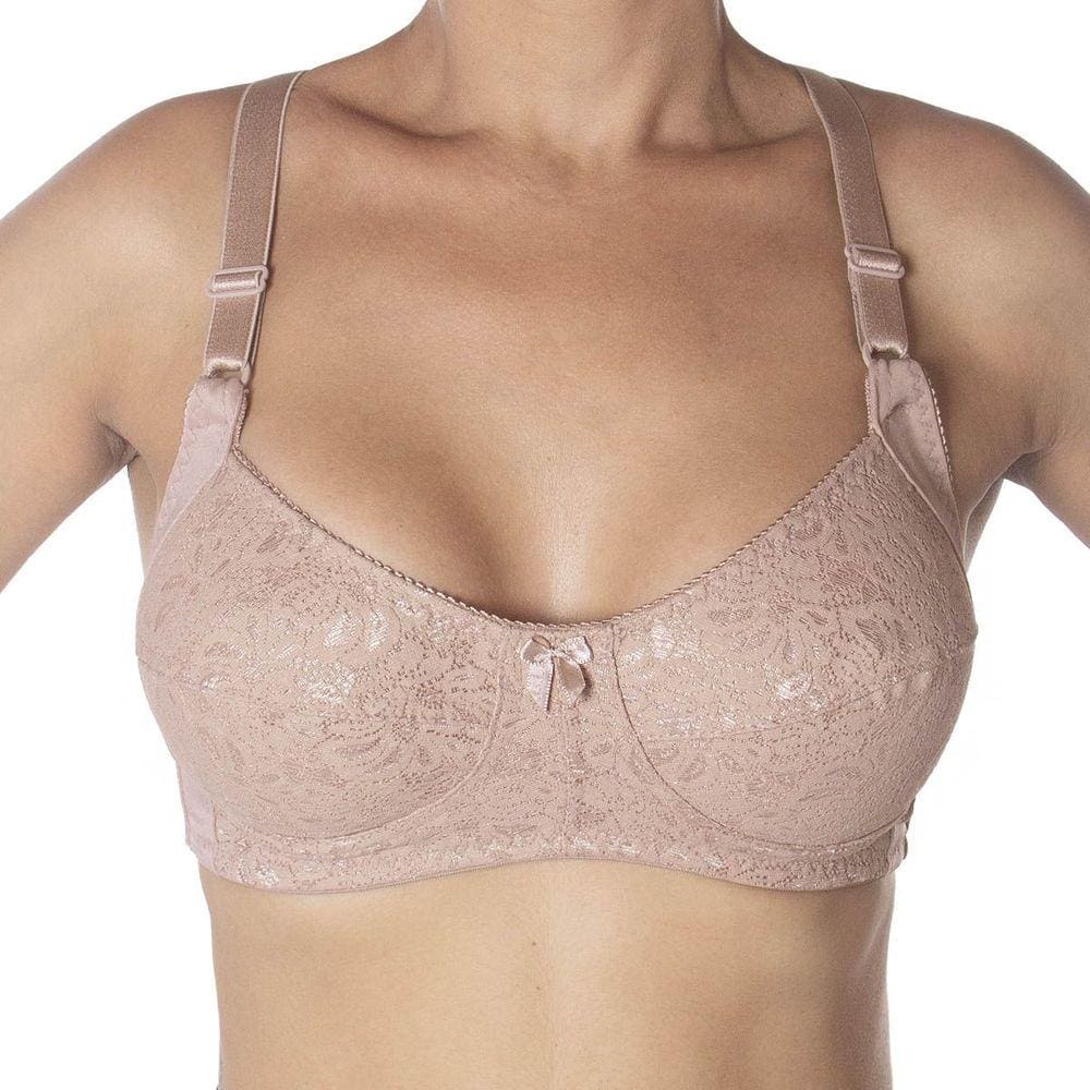 Kit C/ 3 Sutiãs Sem Bojo Reforçados Sustentação Renda Princesa Catarina