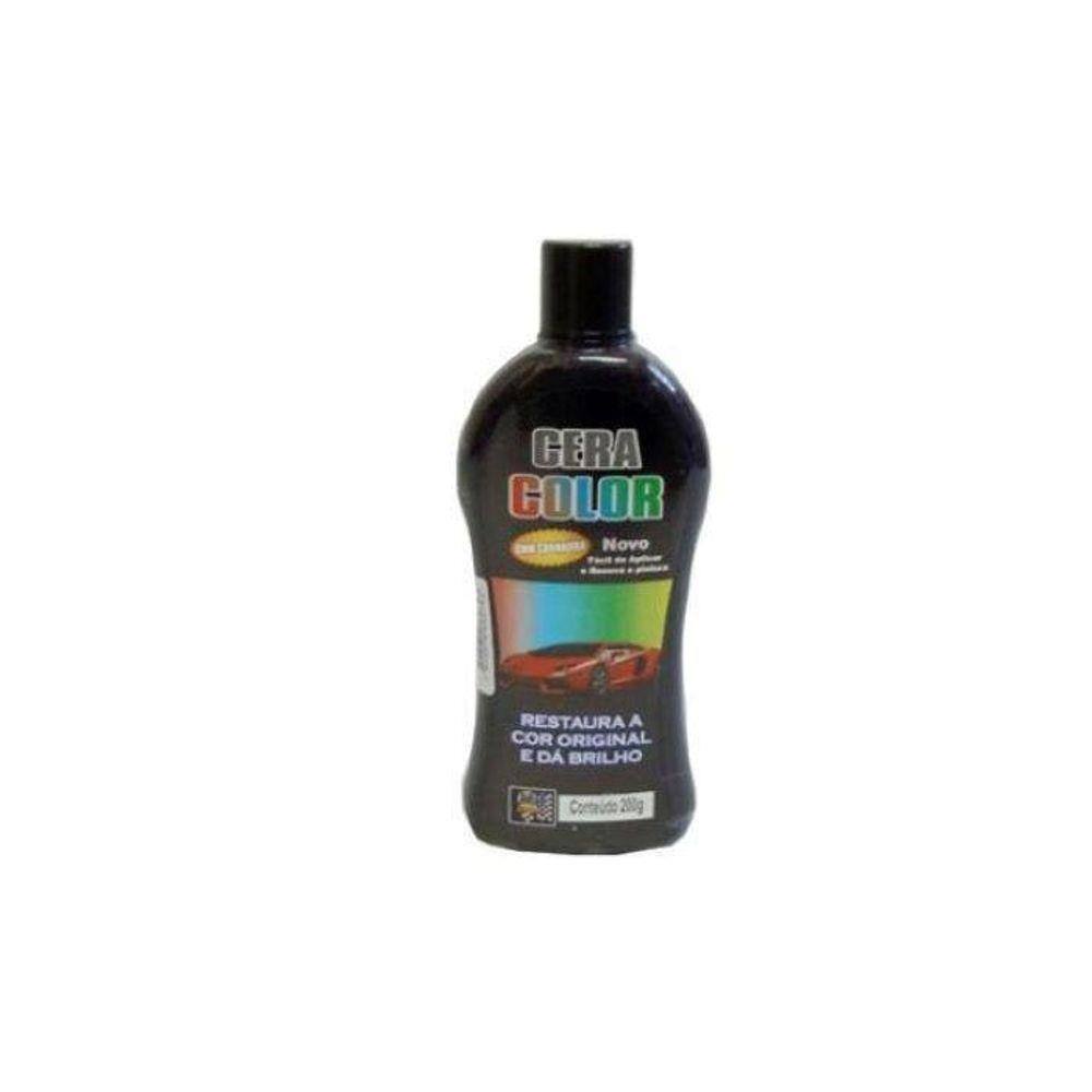 Cera Automotiva Linha Color Preta 200G