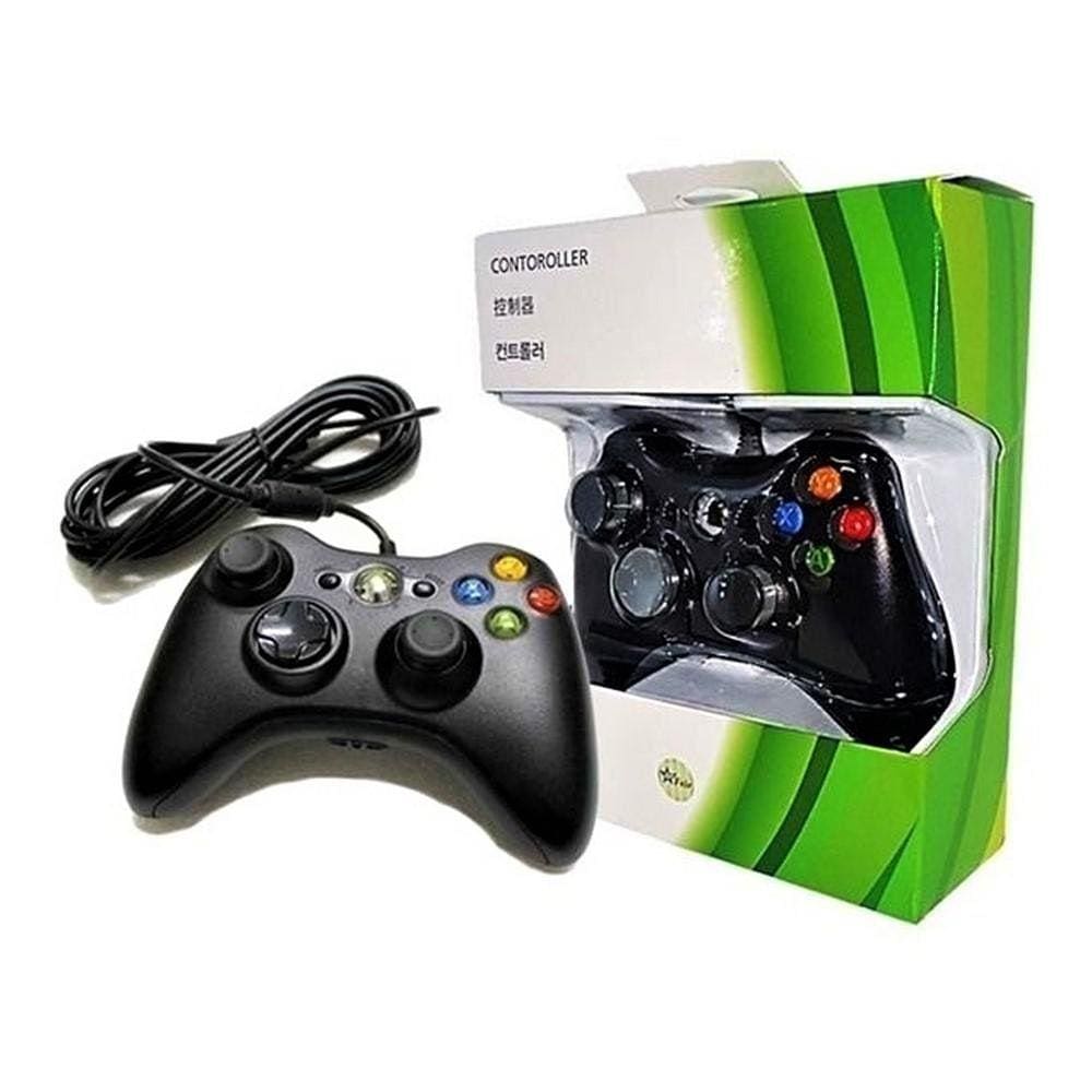 Controle Xbox 360 Com Fio Pc Joystick Feir