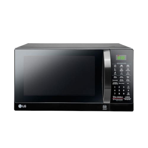 imagem-Micro-ondas LG Easy Clean Grill Quartzo Preto 30L 220V MH7097ARA