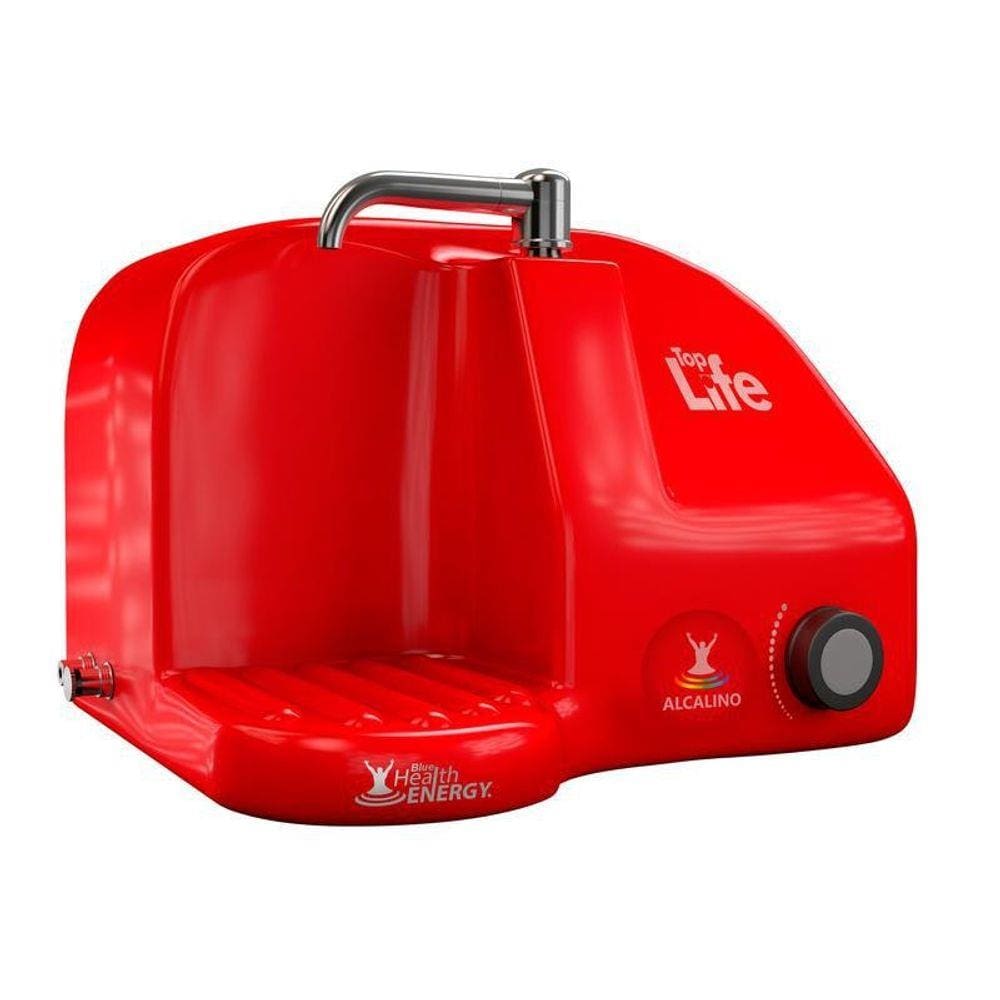 Purificador Top Life Bluehe 2 Em 1 Água Natural Vermelho