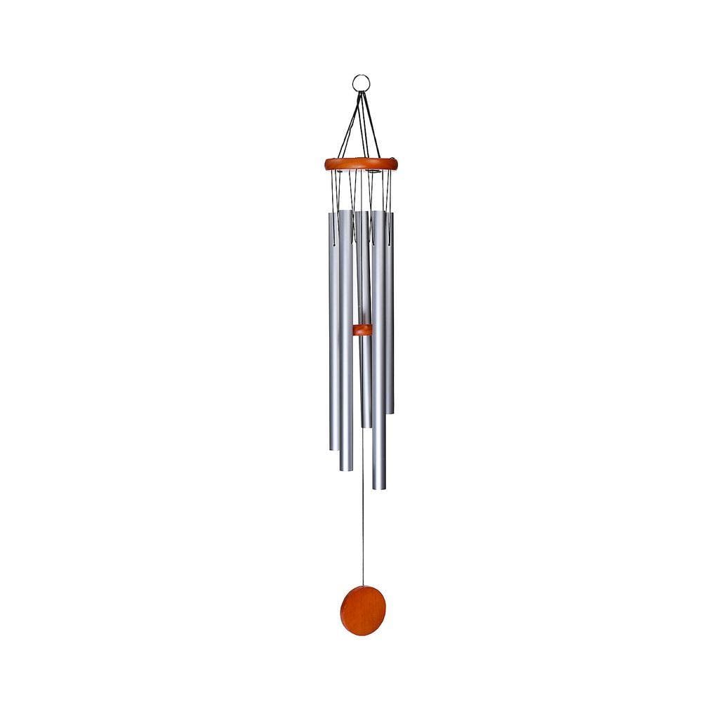 Mensageiro Vento de Metal e Madeira de 76cm