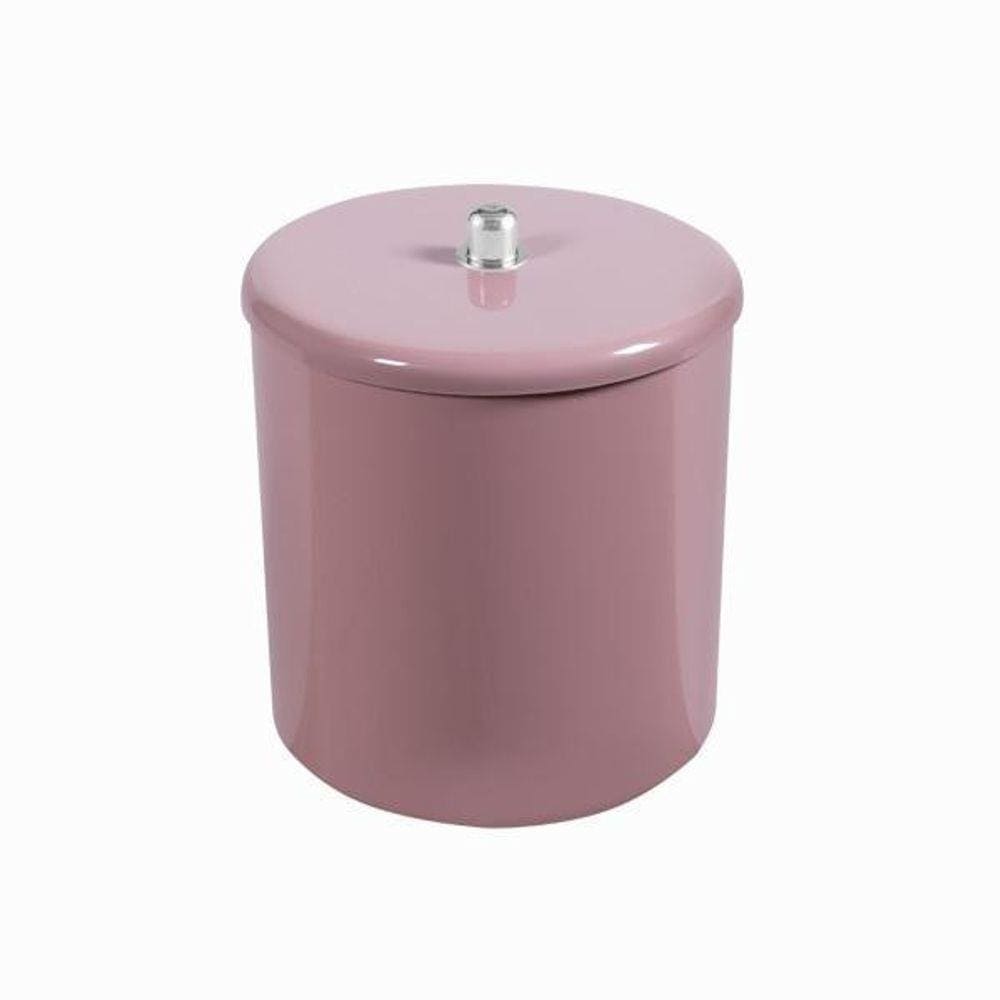 Lixeira Cesto Multiuso Astra Com Tampa 6 Litros Rosé