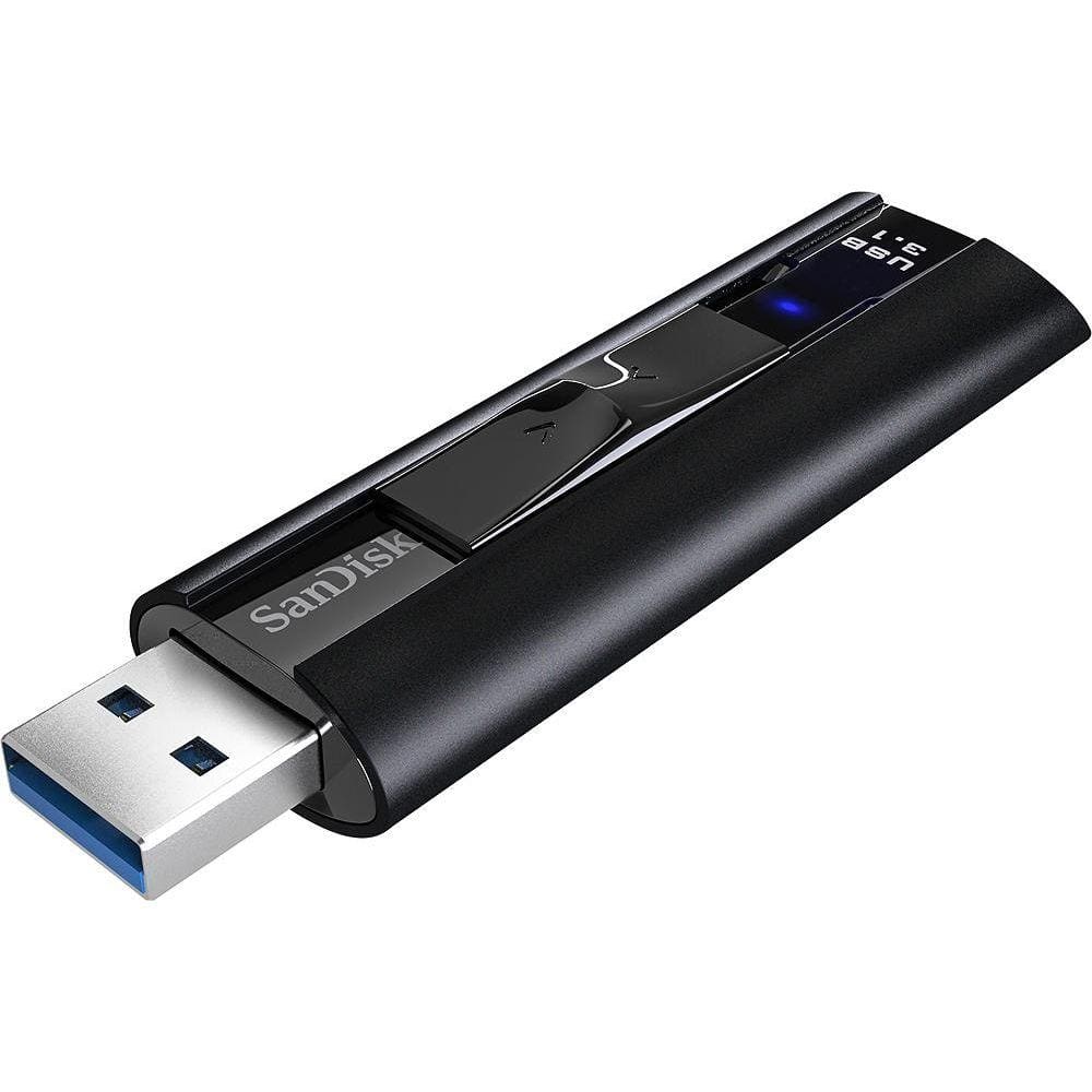 Pen Drive SanDisk Extreme Pro 256GB USB 3.1 Preto Modelo-SDCZ880-256G-A46
