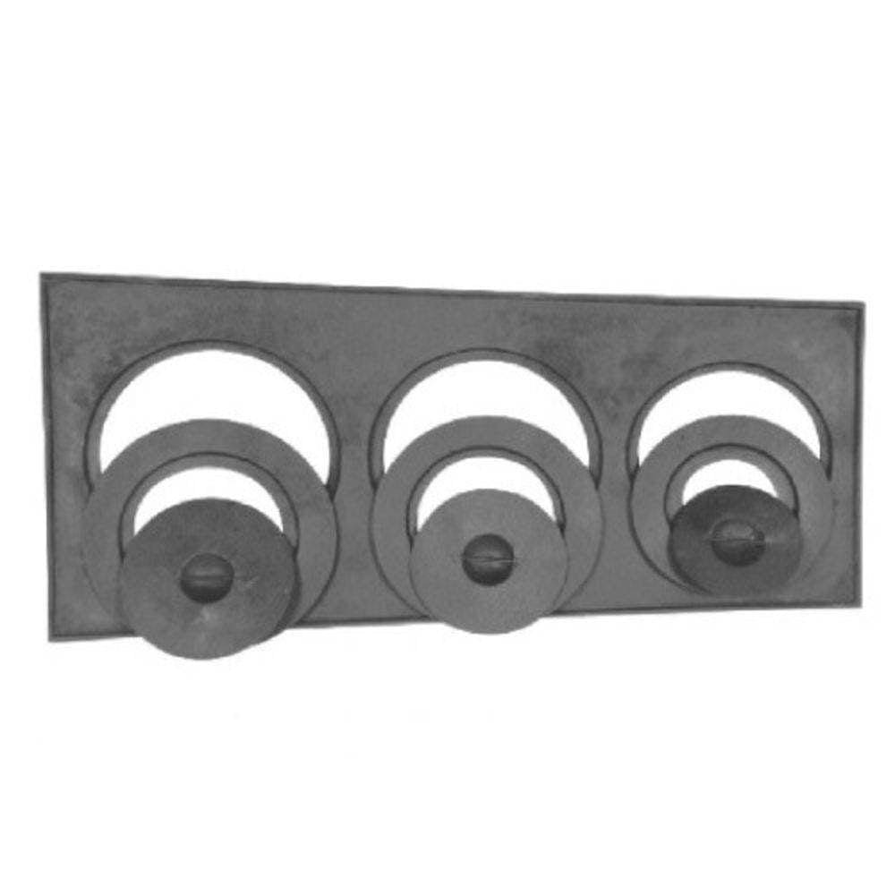 Chapa Redução 3 F Fogão A Lenha Tampa Especial - 34x75x30cm