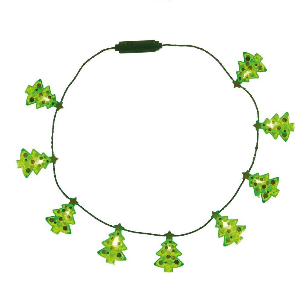 Enfeite Natal Deativo Colar Led Lampada Mini Árvore 40cm