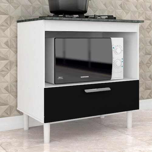 Balcão Para Cooktop Mila 1 Gaveta - Móveis Arapongas Menor preço em Balcão Para Cooktop Mila 1 Gaveta - Móveis Arapongas
