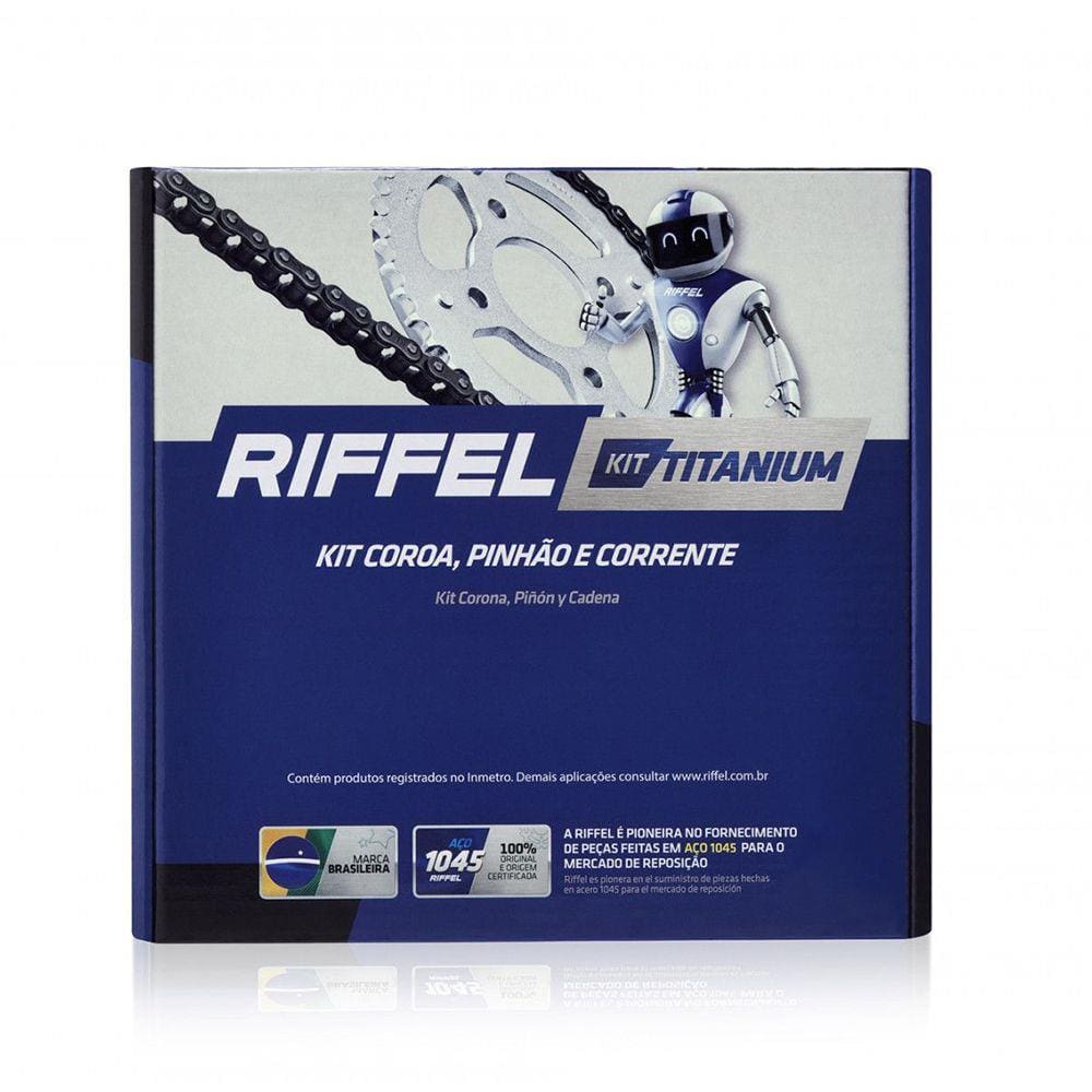 Kit Relação Transmissão Riffel Honda Pop 110i 2016-2018