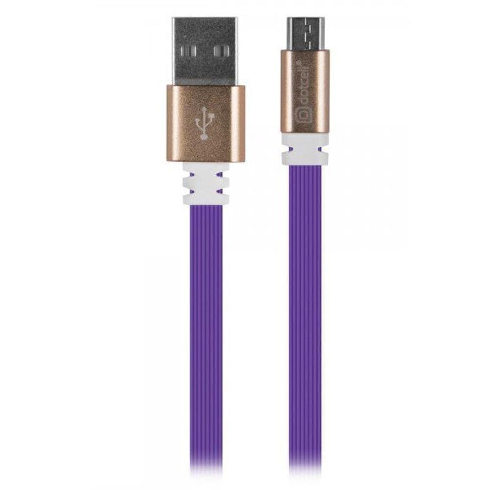 Cabo Micro USB V8 Smartphone - 1 Metro - Lilás - Dotcell
