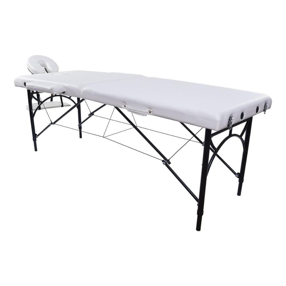 Maca Portátil Dobrável Pelegrin PEL-3322 em Couro PU Branca