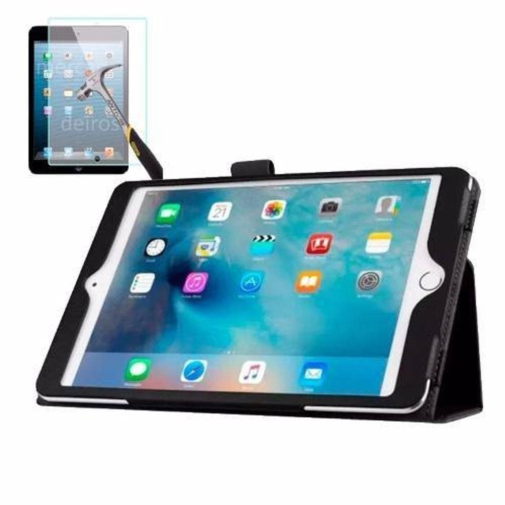 Capa Agenda Magnética Para Apple Ipad Mini 1 2 3 + Película de Vidro