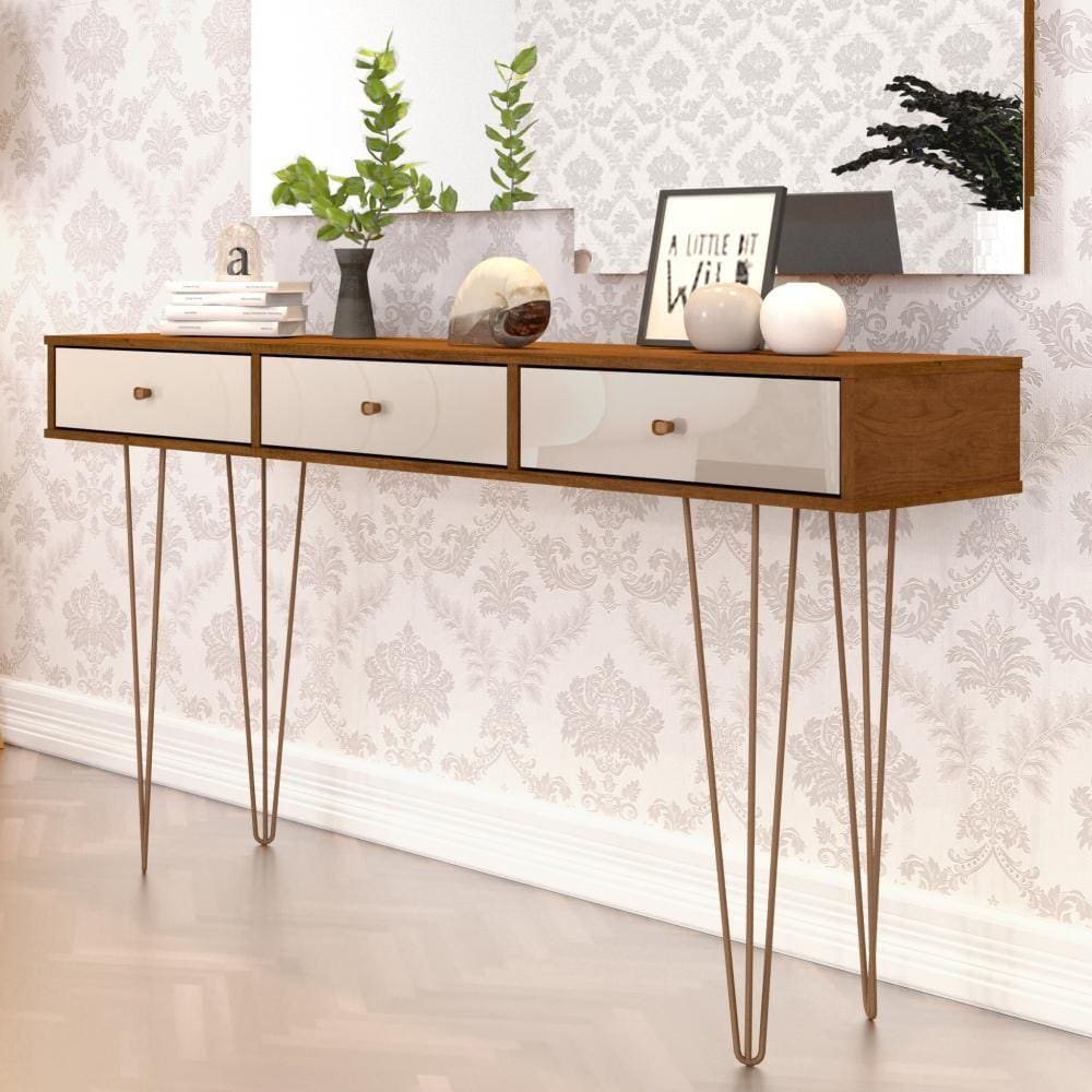 Aparador JB 4033 - Caramelo / Pérola - JB Bechara