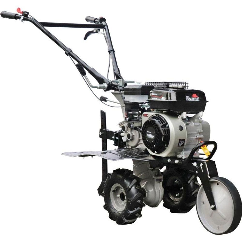 Motocultivador à Gasolina 7,0 HP TT75R-XP com Rodas, Enxadas e Guidão Rotativo TOYAMA