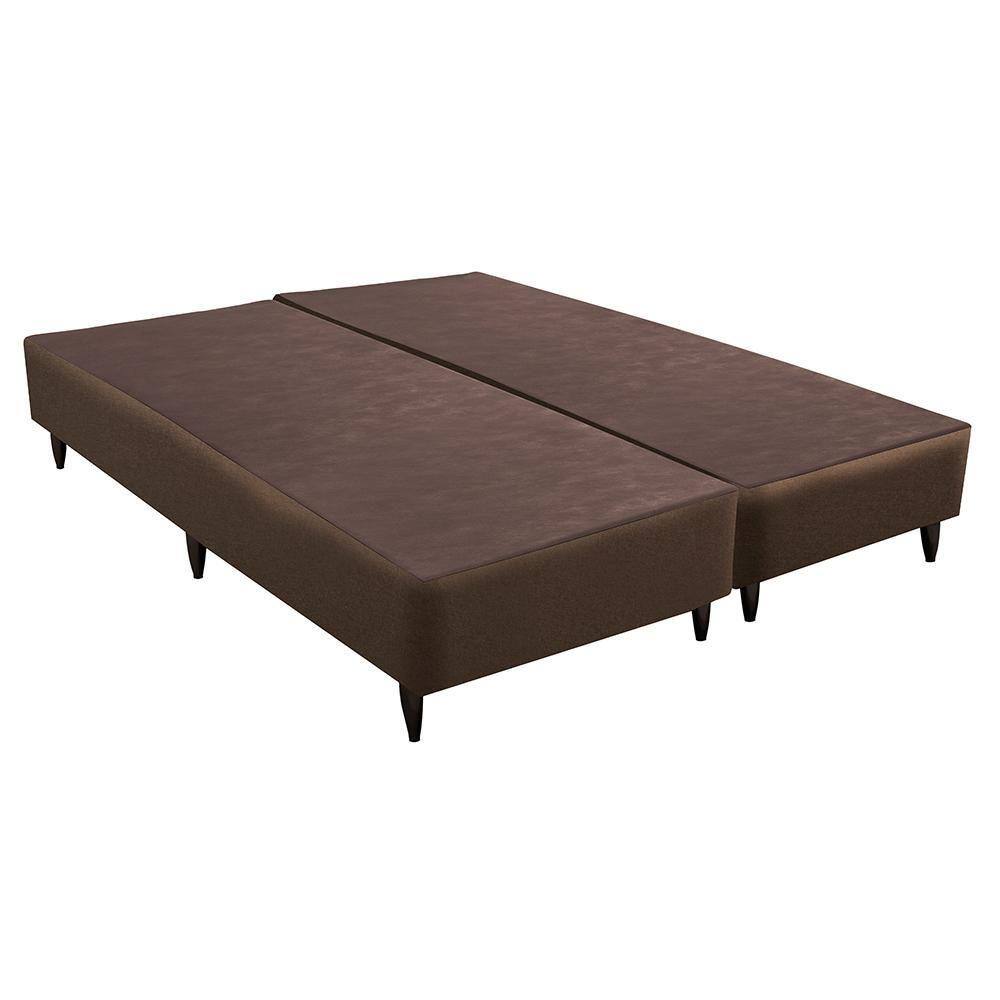 Base Sommier Linho Marrom King (186x198x30) - Ortobom