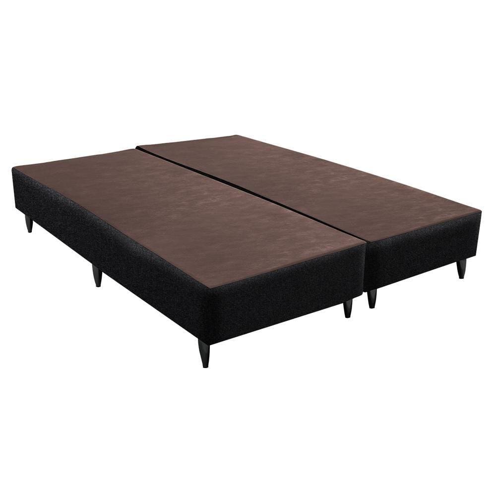 Base Sommier Linho Preto Super King (193x203x23) - Ortobom