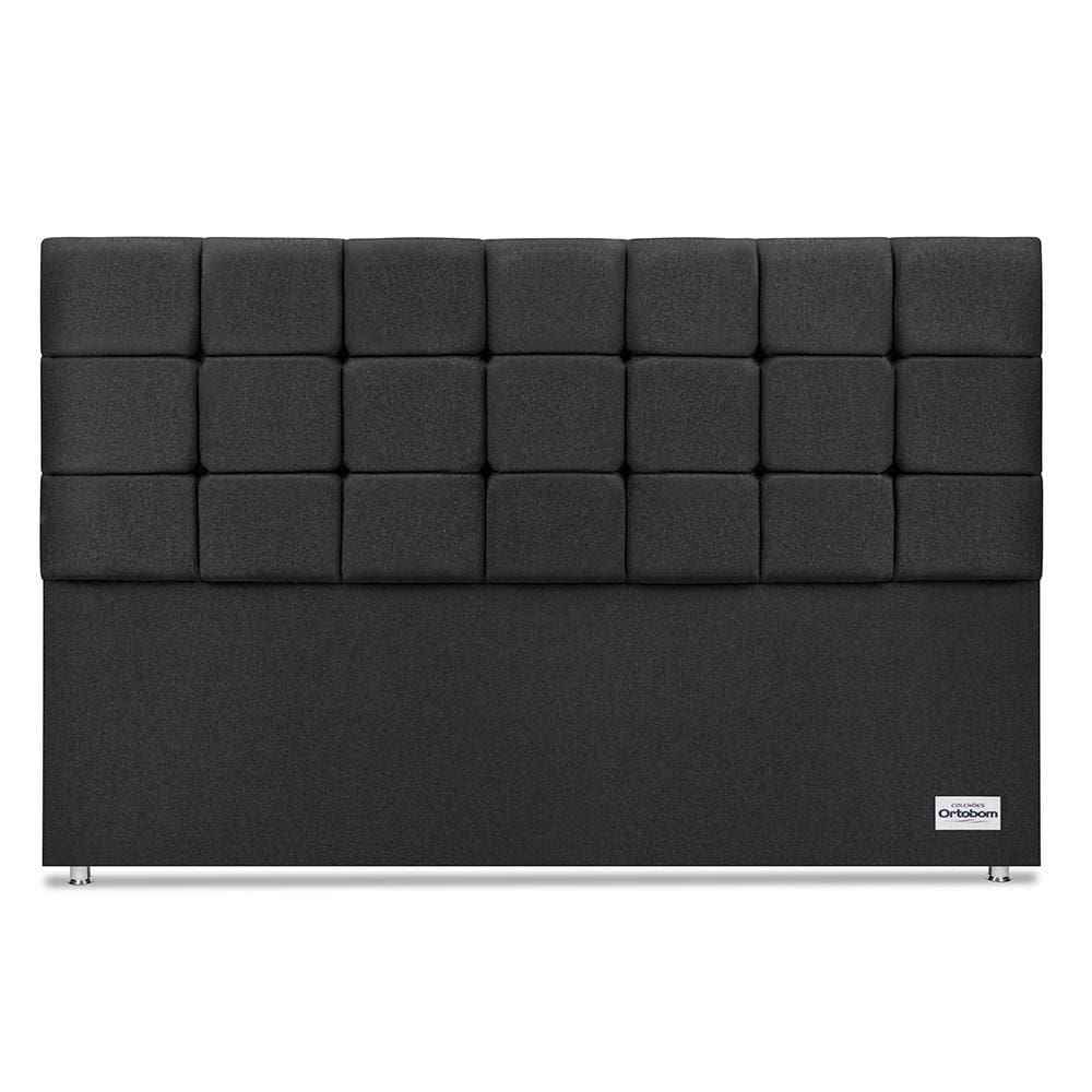 Cabeceira Amur Linho Cinza Super King (12x195x125) - Ortobom