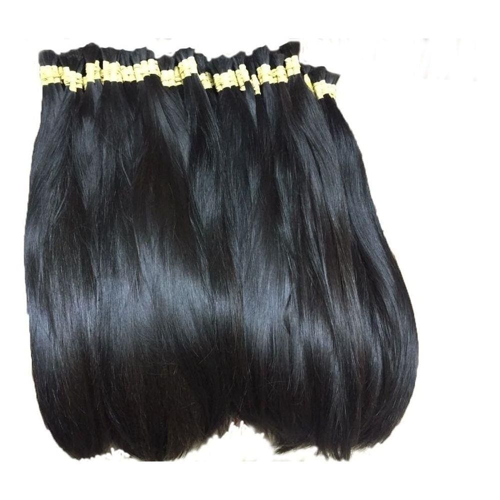 Cabelo Humano Castanho Natural Liso 70/75Cm -220Gr