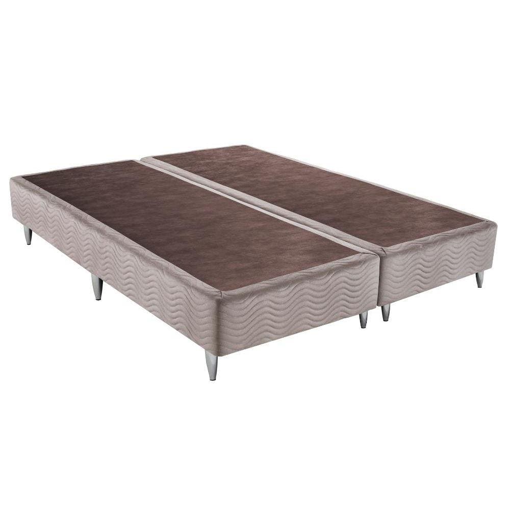 Base Sommier Camurça Bege King (186x198x30) - Ortobom
