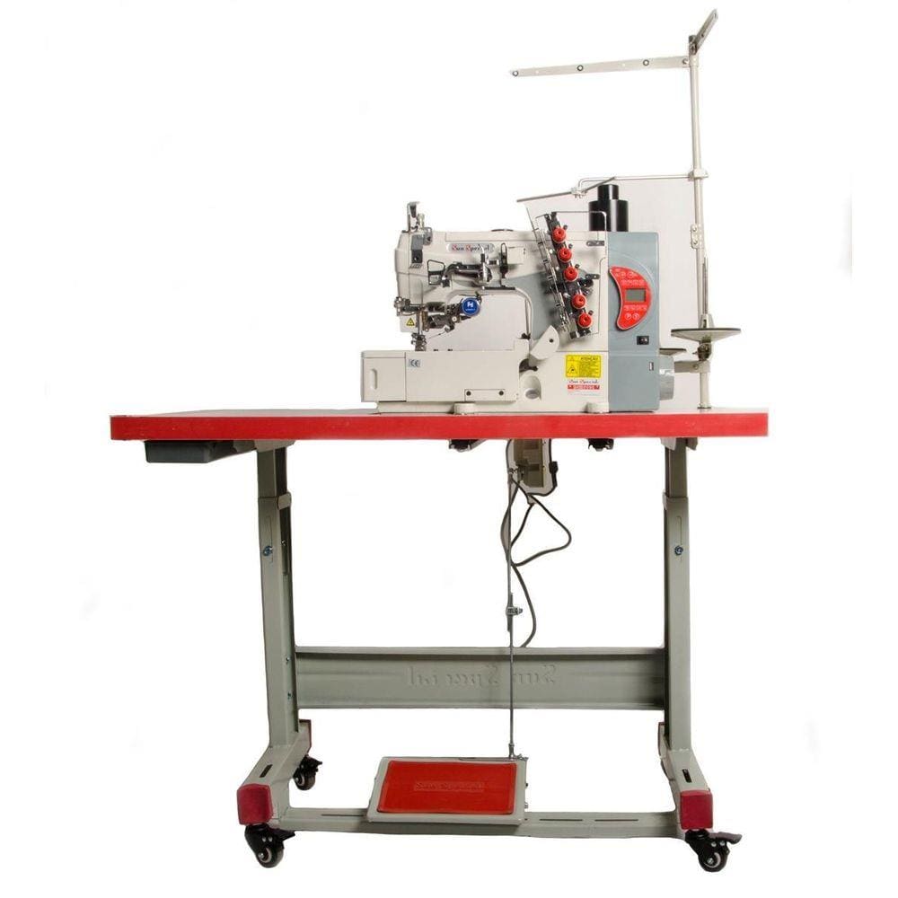 Máquina Costura Industrial Galoneira Plana Eletrônica Control Box Acoplado ao Cabeçote SS5-01-CBDE-UT-ST-SH-QI Sun Special